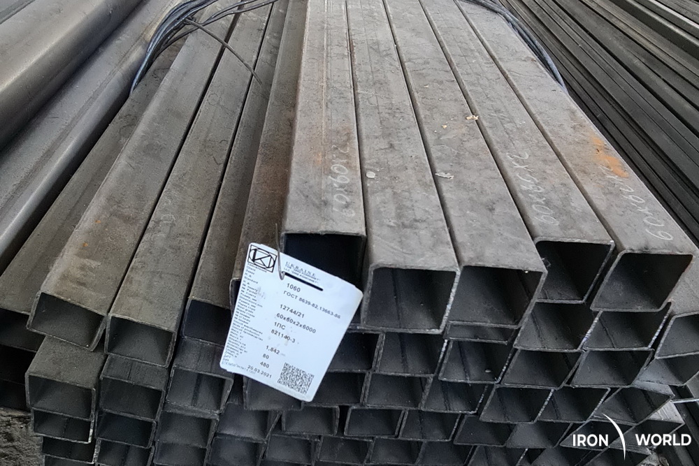 Труба профільна 60*60*2 Купити труба профільна 60*60*2 недорого з доставкою ∥ Великий сортамент ∥ Опт і дрібний опт ∥ Наявність на складі ∥ Найкращий вибір прокату в Залізному Світі